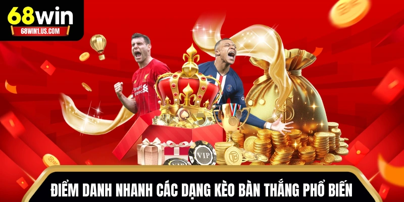 Cách Chơi Kèo Bàn Thắng 68WIN | Hướng Dẫn Đọc Tỷ Lệ Đúng 2 Điểm danh nhanh các dạng kèo bàn thắng phổ biến
